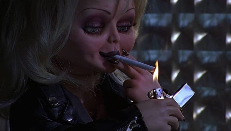 Tiffany (voiced by Jennifer Tilly) in Bride of Chucky (1998).