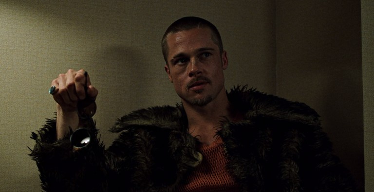 Brad Pitt in Fight Club (1999).