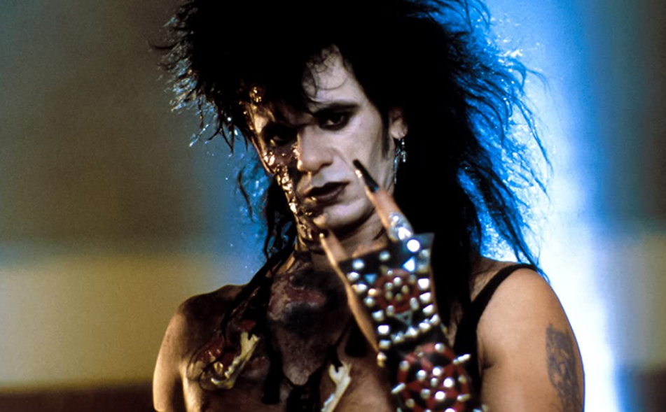 Tony Fields as Sammi Curr in Trick or Treat (1986).