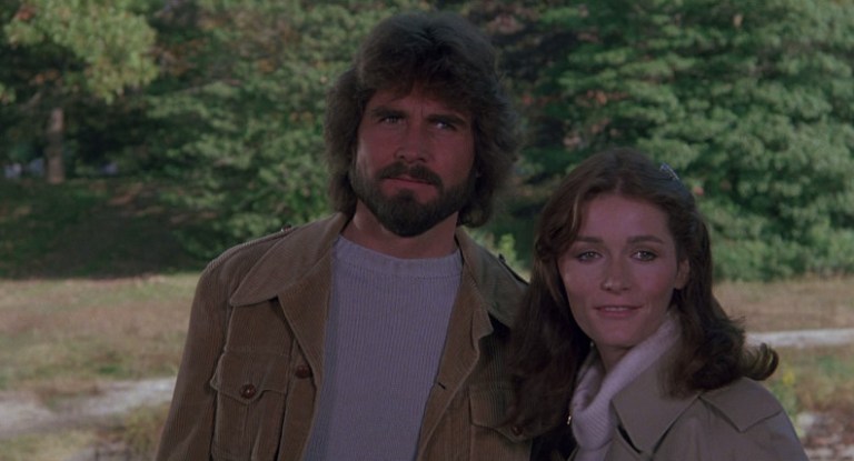 James Brolin and Margot Kidder in The Amityville Horror (1979).