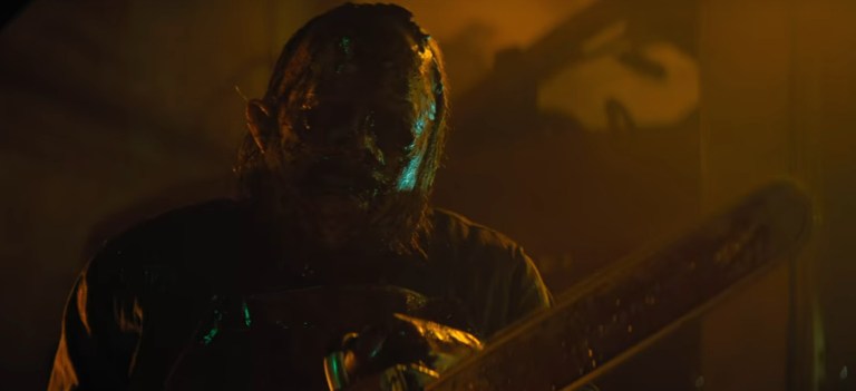 Mark Burnham as Leatherface in Texas Chainsaw Massacre (2022).