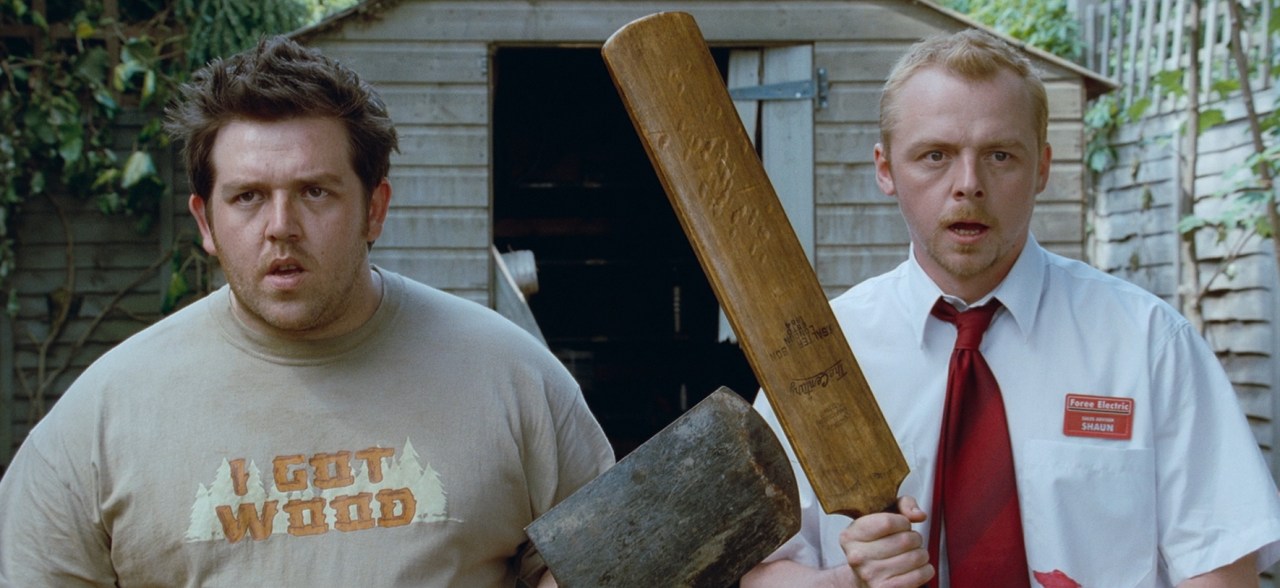Nick Frost and Simon Pegg in Shaun of the Dead.