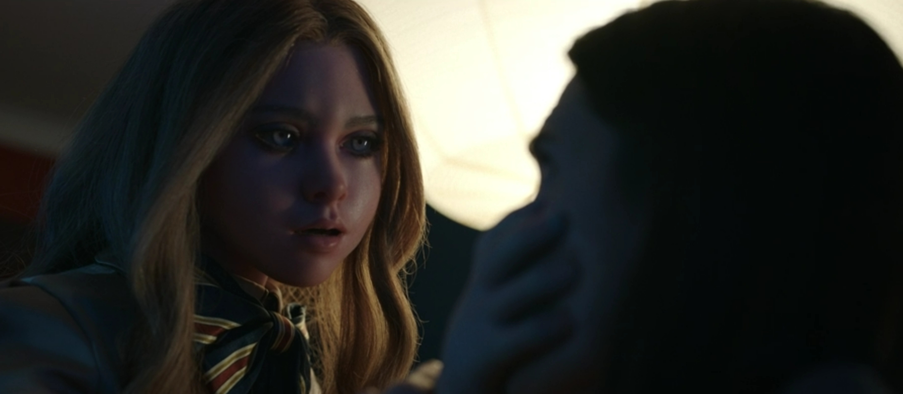 M3GAN threatens Gemma in M3GAN: Unrated (2023).