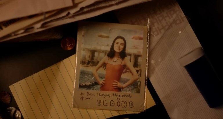 A photo of Elaine as a teenager in Beau is Afraid (2023).