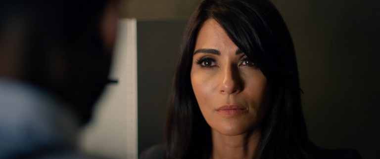 Marisol Nichols as Angie Garza in Spiral (2021).