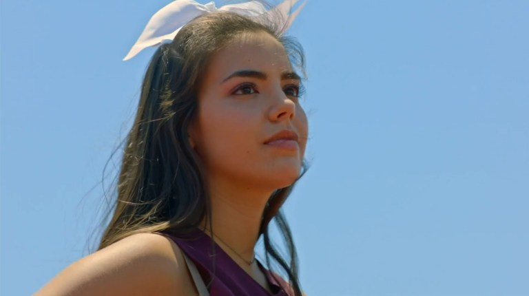 Samantha Boscarino stars in The Cheerleader Murders (2016).