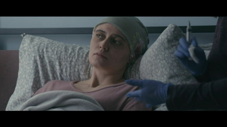 Claire is tired in Bag of Lies (2024).