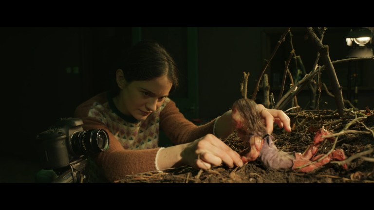 Ella works on her film in Stopmotion (2023).