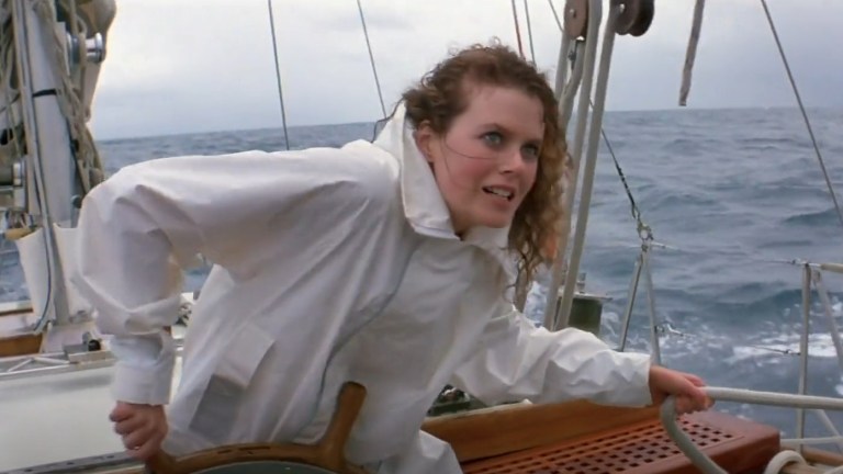 Nicole Kidman sails in Dead Calm (1989).