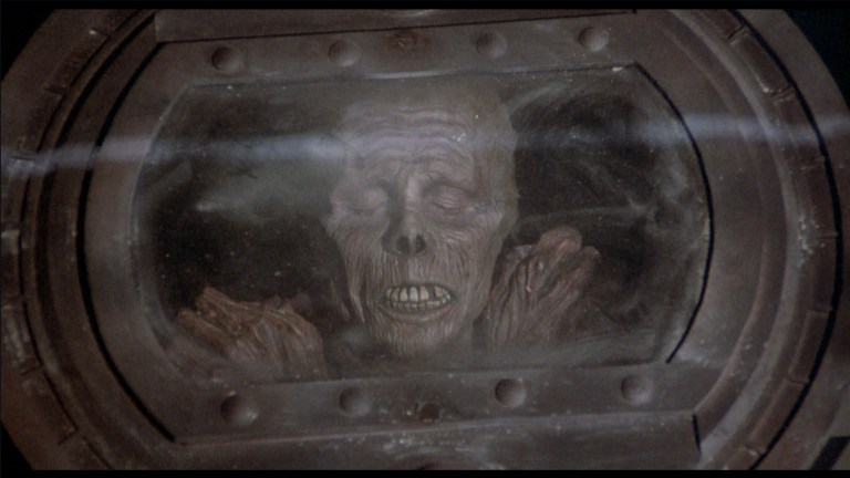 The Trixon barrel corpse from The Return of the Living Dead (1985).