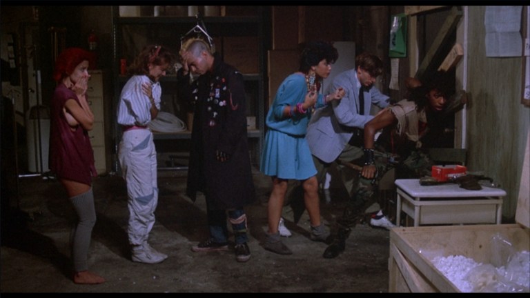 The punks listen for Tarman in The Return of the Living Dead (1985).