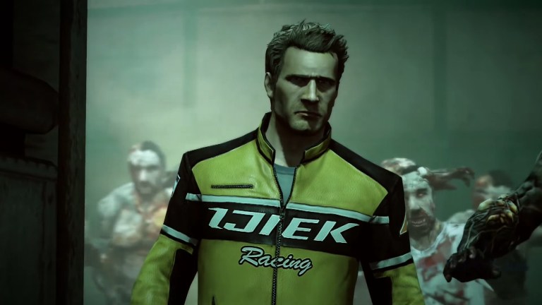 Chuck Greene walks among zombies in Dead Rising 2.