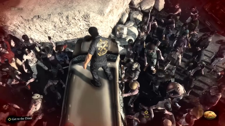 An image of zombies surrounding the player in Dead Rising 3.