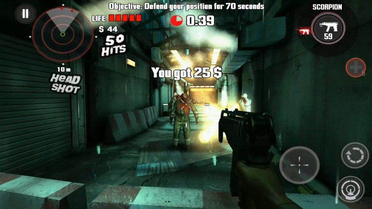 An image of gameplay from Dead Trigger.