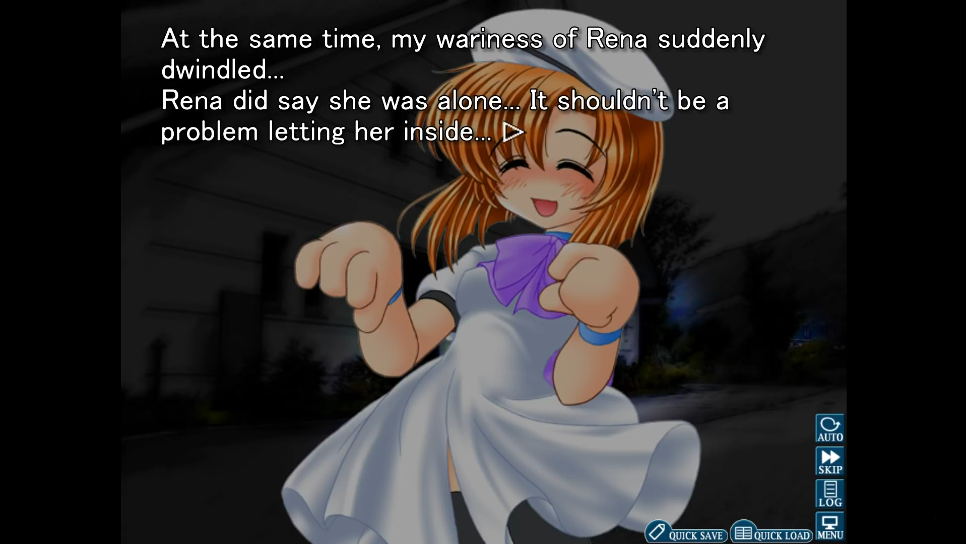 Rena as seen in the original designs from Higurashi.