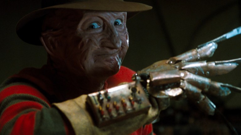 Freddy shows off his power glove in Freddy's Dead: The Final Nightmare (1991).