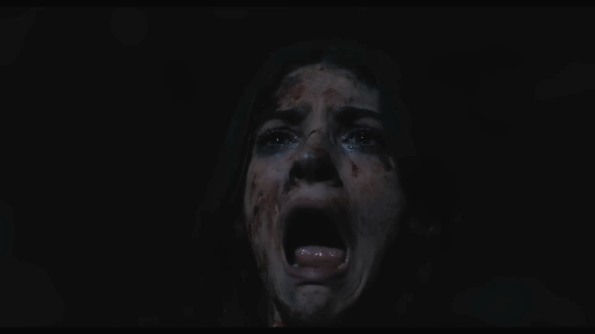 Clover screams in Until Dawn (2025).