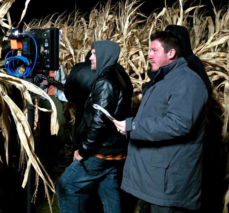 Behind the scenes of The Barn Part III. (image courtesy of P.J. Starks)