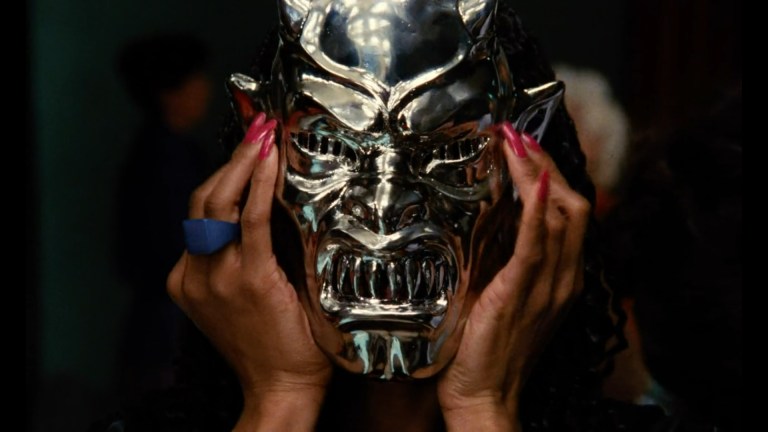 The chrome mask from Demons (1985).