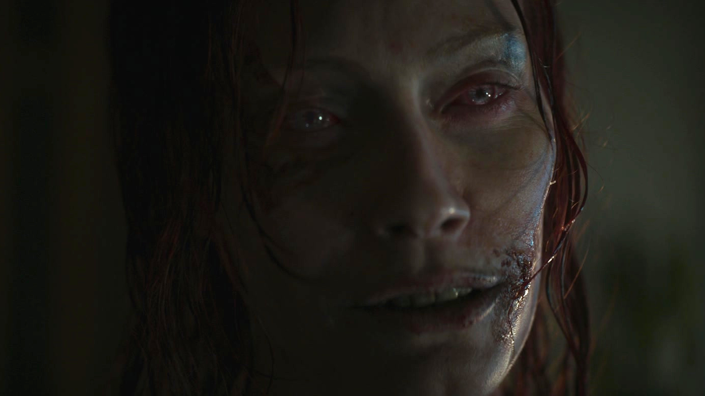 Alyssa Sutherland in Evil Dead Rise (2023).