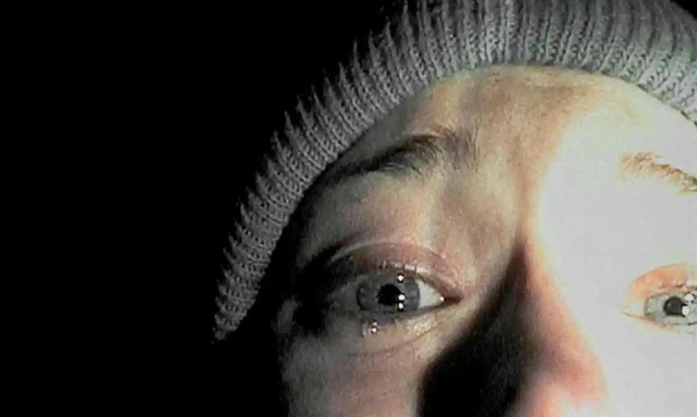 Heather Donahue in The Blair Witch Project (1999).