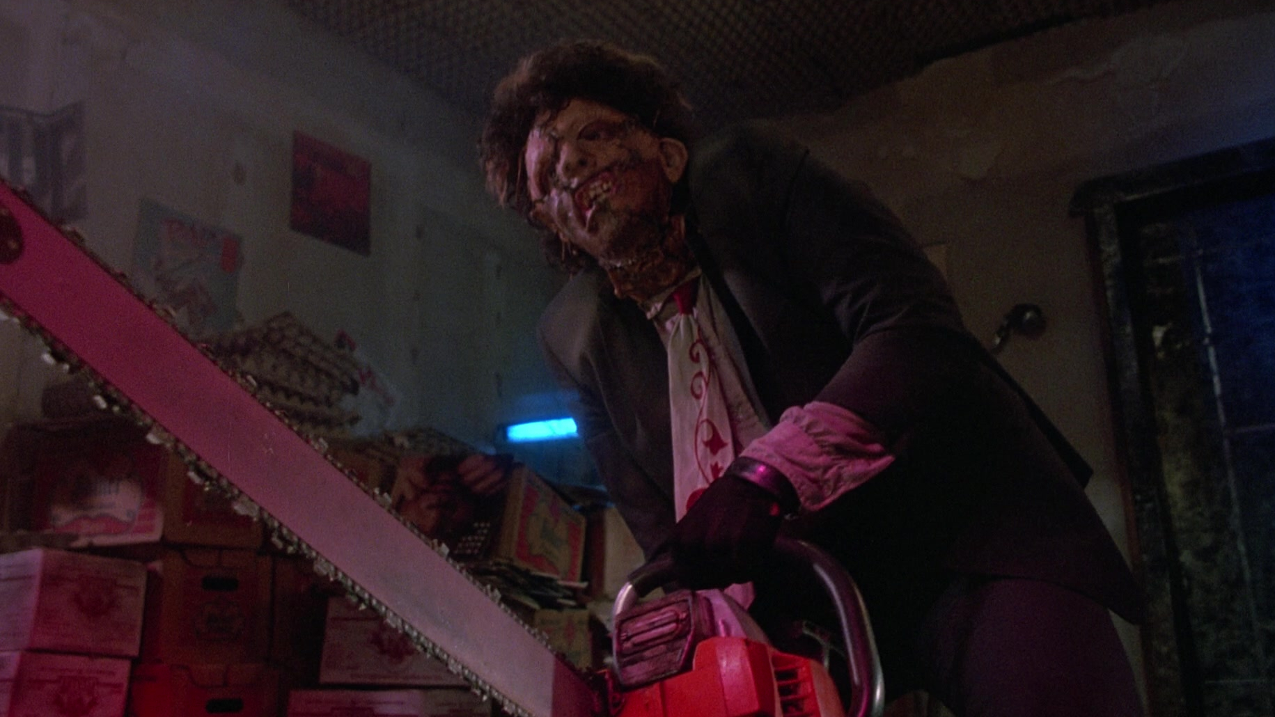 Leatherface in The Texas Chainsaw Massacre 2 (1986).